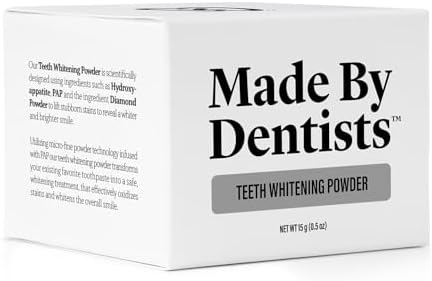 Professional Teeth Whitening Powder - Remineralizing Hydroxyapatite Tooth Powder Formula with Pap, and Diamond Pwdr - Non-Abrasive Stain Remover for Instant Results