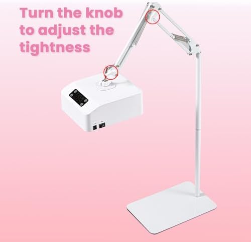 UV Foot Lamp, 78W Hanging Pedicure Lamp, Cordless UV Lihgt for Feet, LED Nail Light on an Arm, Wireless Gel Nail Polish Curing Floor Light for Nails (Whole Floor Lamp)