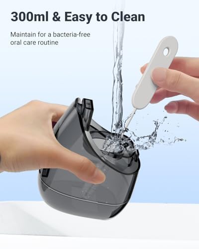 Water Flosser & Electric Toothbrush for Adults Oral Irrigator & Sonic Toothbrush 2-1 Oral Clean Kit (Black)