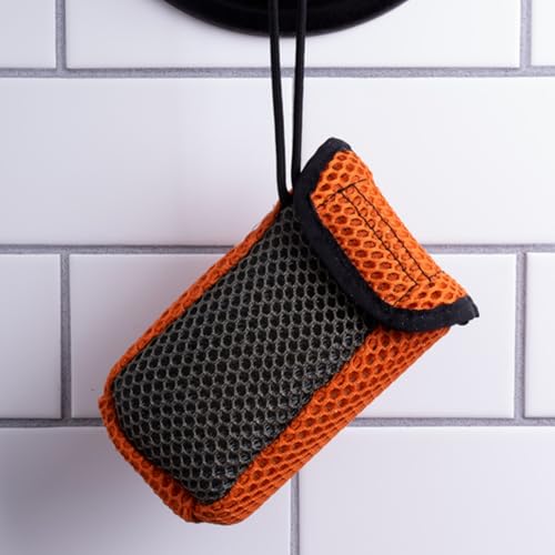Duke Cannon Tactical Scrubber & Midnight Swim Soap Bundle - Refreshing Aquatic Scent, Coarse & Soft Mesh, 550-Mil-Spec Paracord, Military-Grade Soap Pouch