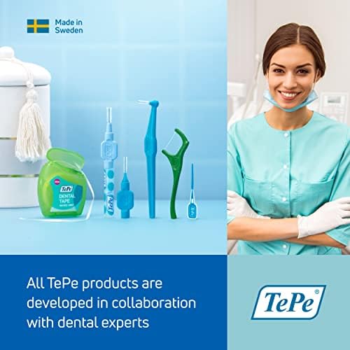 TePe Pack of 25 Interdental Brush Original, Soft Dental Brush for Teeth Cleaning, 4, Yellow