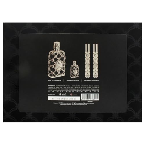 Orientica Oud Saffron for Men - 4 Pc Gift Set 2.7oz EDP Spray, 2 x 10ml EDP Spray, 7.5ml EDP Splash