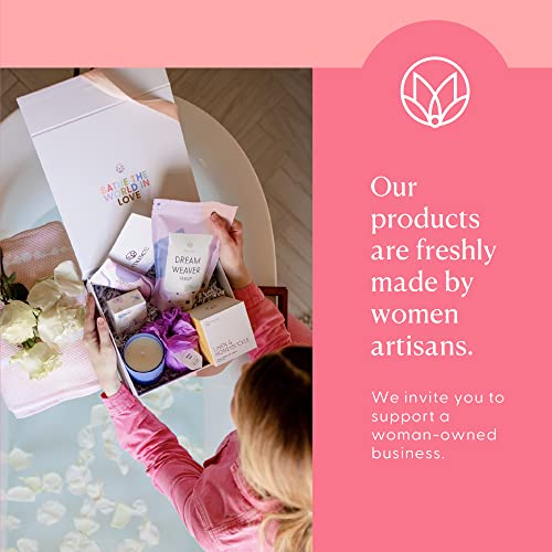 Musee Shower Steamers, Water Lily & Linen, Aromatherapy Gift Set for Women, Handmade in USA, Paraben-Free & Sulfate-Free, Unique Christmas Gifts for Women, 4-Piece Set