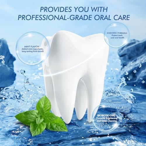 3-Pack SP-6 Whitening Toothpaste | 6 Probiotics for Oral Health | Plaque Protection & Fresh Breath | Free SP-6 Cooling Toothpaste