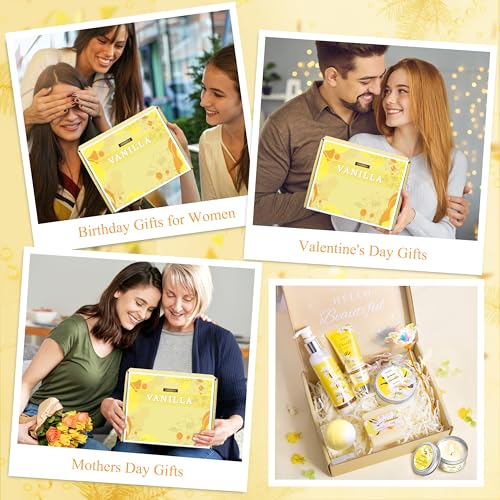 Birthday Gifts for Woman, Relaxing Spa Gift Baskets for Woman, Bath and Body Gift Set, Self Care Gifts Mothers Day Basket for Women Mom Her Friends Sister Wife Girlfriend Coworker Nurse