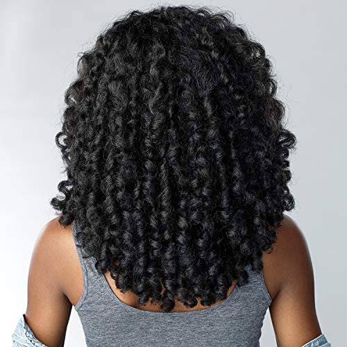 Sensationnel Half Wig Instant Weave Curls Kinks N Co Money Maker (1B)