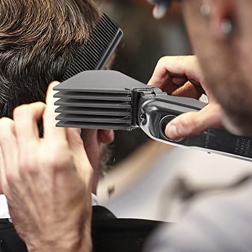 3 Inch Hair Clipper Combs Guides, Hair Clipper Guards 1 & 1/4" 1 & 1/2" 2", Mega NO.16 NO.12 NO.10 fits for most Wahl Clippers (Gray, 8pcs Mega Set)