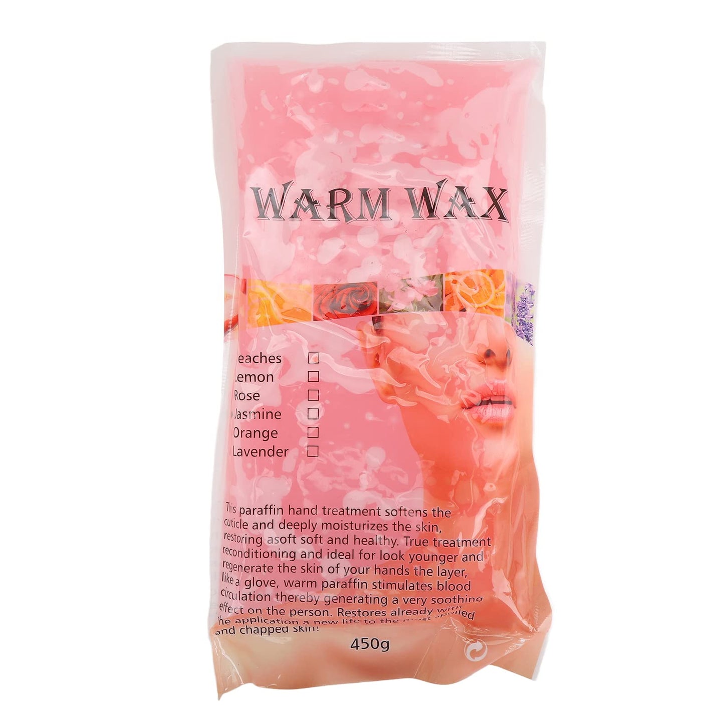 Paraffin Wax Machine Refills, Paraffin Wax Machine Refills Paraffin Wax Block Nourishing Hand Feet for Home Beauty Salon 450g Extra suitable for sensitive type of skin(Peach)