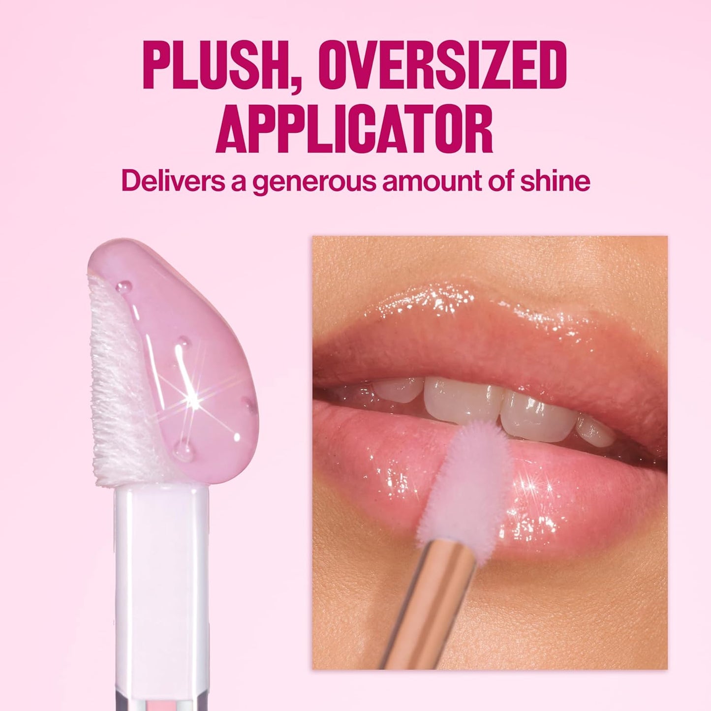 REVLON Super Lustrous Glimmer Lip Oil, Moisturizing & Tinted, Shiny Finish, Made with Plant-Based Squalane, 002 Miss Coral, 0.13 fl oz