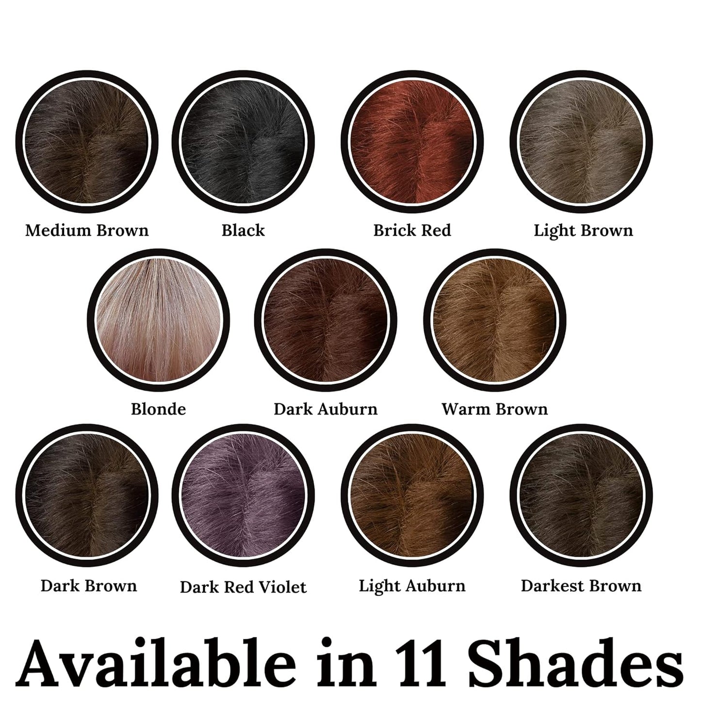 Root Touch Up Powder - True-to-Nature Hairline Concealer with 11 Shades - Fragrance-Free, Talc-Free, Paraben-Free (With Brush, Dark Brown)