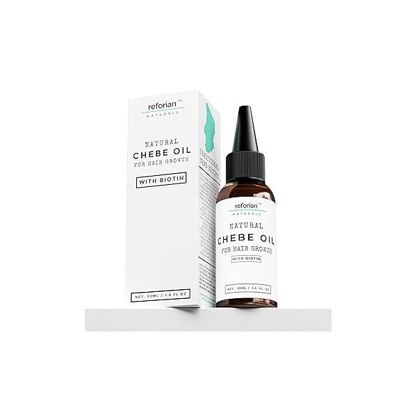 Chebe Oil for Hair Growth with Biotin With African Powder - Organic Grease Tonic Rerowth Kibbeh