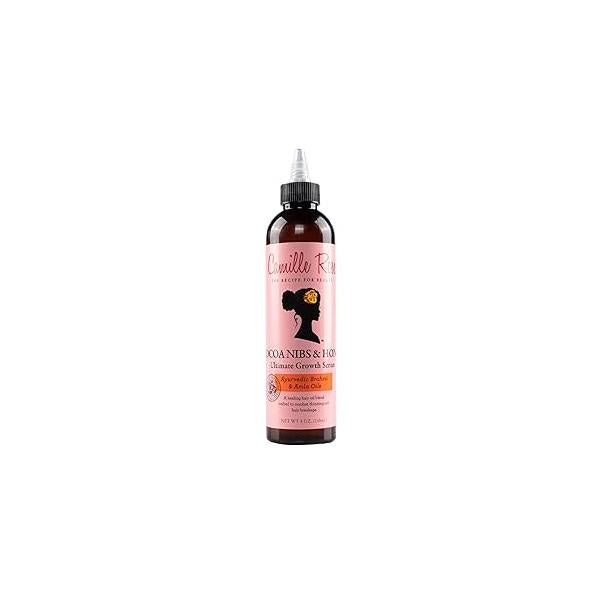 Camille Rose Cocoa Nibs & Honey Hair Growth Serum, with Amla Oil to Naturally Thicken Strengthen and Condition, for All Types, 8 oz