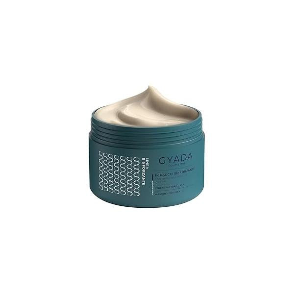 GYADA Strengthening and Repairing Hair Mask with Spirulina - Hydrating & Nourishing for Dry Damaged Anti Loss Vegan Green Formula Cruelty Free 8.45 Fl Oz
