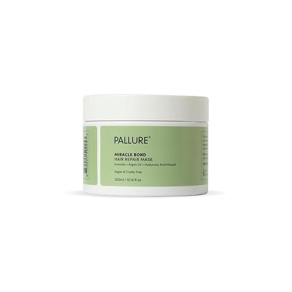 Miracle Bond Mask To Support Thicker, Voluminous, Fuller Looking Hair, Infused with Hyaluronic Acid, Biotin, Avocado and Argan Oil, 8.45 Fl Oz