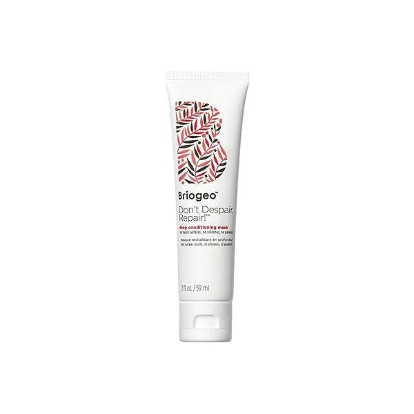 Briogeo Don't Despair, Repair! Deep Conditioning Mask, Conditioner for Dry Damaged or Color Treated Hair, Prevent Future Breakage, Protein Mask Stronger Vegan, Cruelty-Free