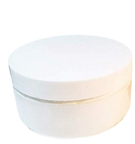 Unscented Silk Dusting Powder Gift Set - 8 oz Jar Silk Powder and Silky White Body Powder Puff - Large Size
