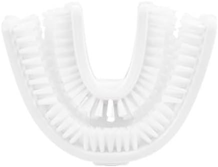 V-White U-Shaped Replacement Head for Ultrasonic Toothbrush - New Improved Design, 75% Faster, Effective Whole Mouth Deep Clean & Massage, Thinner Soft Food Grade Silicone Bristles - Adult (1-Pack)…