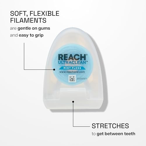 REACH Ultra Clean Flo Size 30yar Listerene Ultra Clean Floss 30yard (Pack of 10)