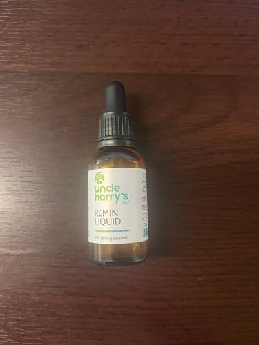 Uncle Harry's Natural & Fluoride-Free Remineralization Liquid for Tooth Enamel - Freshens Breath & Strengthens Teeth (1 oz Glass Dropper)