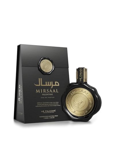 Mirsaal Valentine Eau de Parfum – Elegant Unisex Fragrance with Mint, Lavender & Musk – Fresh & Confident Scent for Men and Women – 3.4 oz
