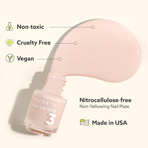 Dazzle Dry Mini Kit 4 Step System - Red Hot Chili, a bright and orangey red. Full coverage cream. (5 Piece Kit / 5 Manicures)