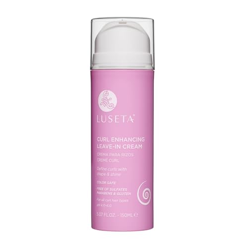Luseta Curl Defining Cream Enhances Waves and Curls Hydrating and Moisturizing Leave in Cream for Curly Hair Frizz Control Add Shine Sulfate Free 5.07 oz