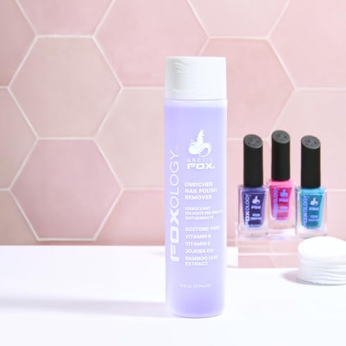 Vegan And Cruelty Free Enriched Nail Polish Remover Made in USA By Arctic Fox
