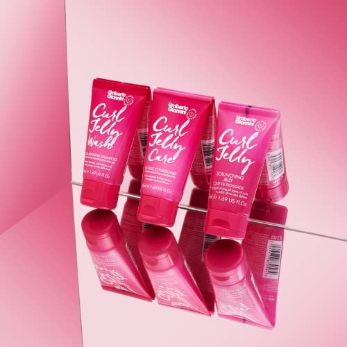 Umberto Giannini Curl Jelly Starter Kit - Travel Size Curl Scrunching Jelly, Shampoo & Conditioner
