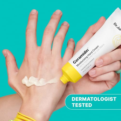 Dr.Jart+ Ceramidin Moisturizing Hand Cream For Dry Hands with Ceramides and Panthenol | Korean Skin Care, 3.38 Fl Oz