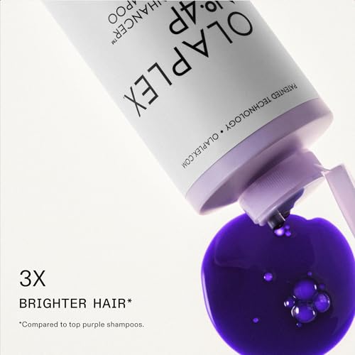 Olaplex Nº.4P Blonde Enhancer Purple Toning Shampoo, Repairs, Hydrates, & Brightens All Blonde, Lightened, & Grey Hair, 1 Liter
