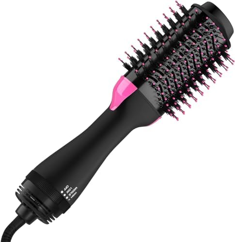2024 New 4 in 1 Styling Tools Blow Dryer With Aluminum Sheet Oval Barrel, Hair Dryer and Styler Volumizer, Hot Air Brush Straightener for All Hair Types