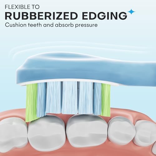 Toothbrush Replacement Heads for Philips Sonicare (6 White+ 6 Black)
