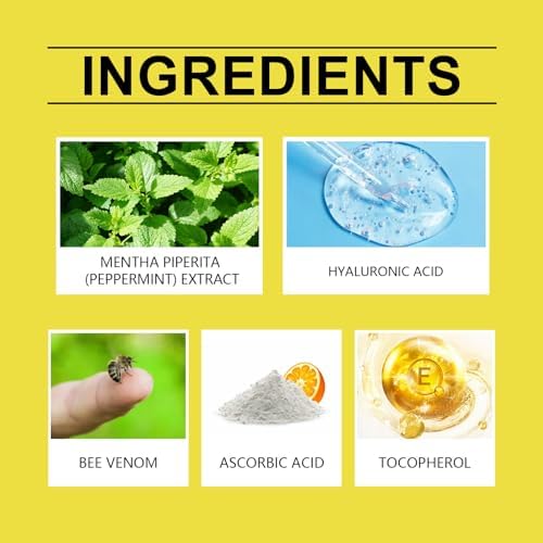 Natural Bee Venom Tooth Powder 1.76Oz - Whitening & Sensitivity Relief, Long-Lasting Fresh Breath, Dentist-Recommended Oral Care - Non-Toxic Formula