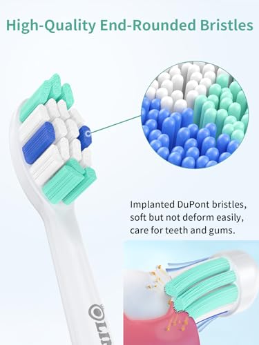 Replacement Brush Heads for Philips Sonicare Toothbrush Handles Toothbrush Heads for Sonicare (Pack of 8)