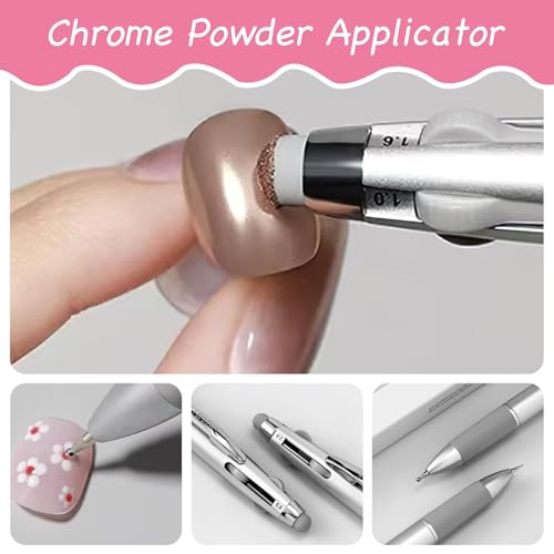 5 in 1 Nail Art Dotting Pen, Nail Dotting Pen Nail Art Dotting Tools in Ballpoint Pen Design Kit, Nail Art Tip Dot Paint Manicure Kit, Professional Nail Art Tool for Beauty Salons DIY (1PC, One Size)