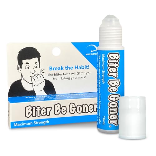Nail Deterrent, Treatment for Kids and Adults, Non-Glossy Invisible Coating, Stop Nail Biting and Thumb Sucking Today, 0.3 Fl Oz