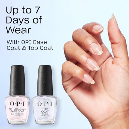OPI Nail Lacquer Nail Polish | Opaque Dark Blue Purple Shimmer Chip Resistant Nail Polish | Vegan, Fast Drying, Streak Free