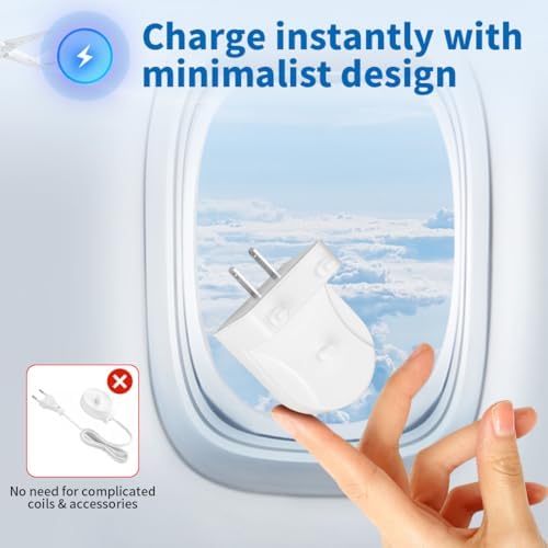 Wall Charger Base for Philips Sonicare Electric Toothbrush, Wireless Electric Toothbrush Wall Charger for Philips Sonicare HX6100/ HX3000/ HX6000/ HX8000/ HX9000 Series, White