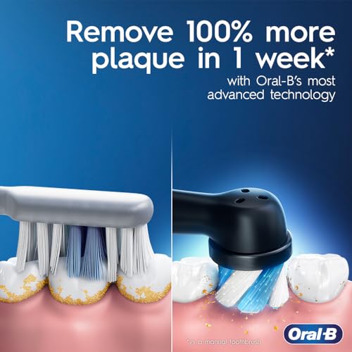 Oral-B iO3 Electric Toothbrush (1) with (1) Ultimate Clean Brush Head and (1) Charger, Black