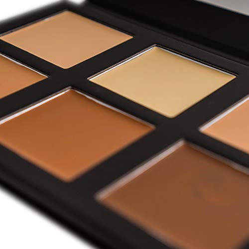 SHANY Foundation Cream Contour & Highlight Makeup Palette with Mirror - 6 Color Foundation Palette - FOUNDATION