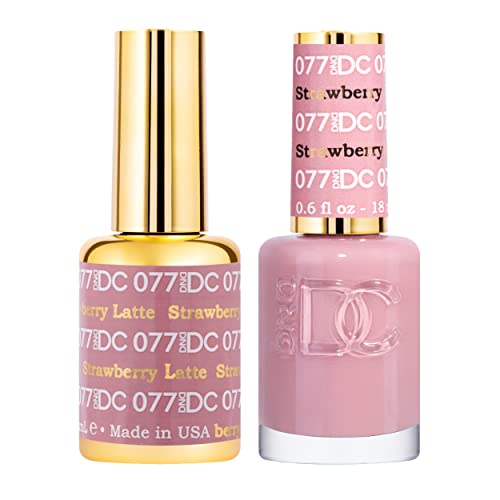 DND DC Gel Polish Set, Pink Collection, UV/LED GelPolish and Air Dry Nail Lacquer, Matching Chip-Free Polish Duo, 0.5 Fl Oz Each