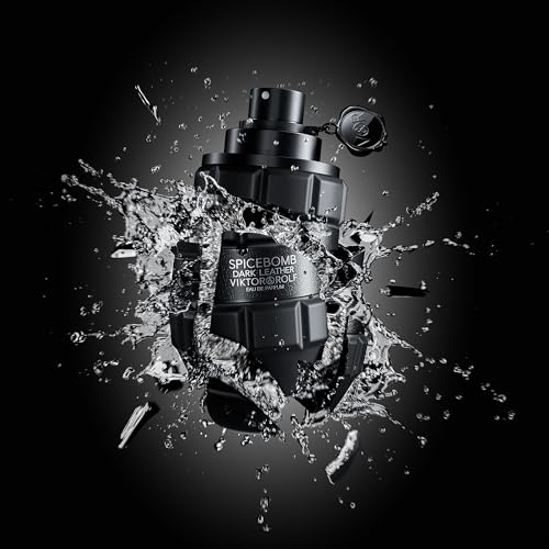 Viktor&Rolf - Spicebomb Dark Leather Eau de Parfum - Woody & Spicy - Cologne for Men - With Notes of Leather, Incense & Musk - 3 Fl Oz