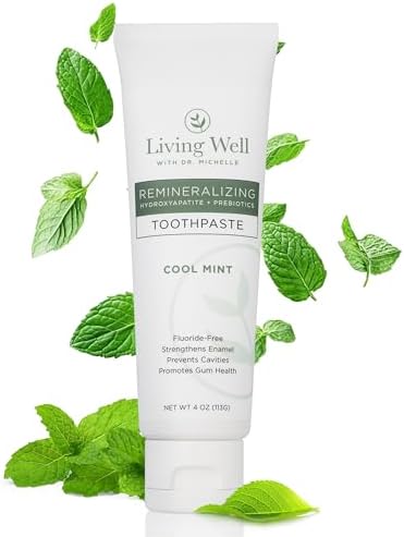 Remineralizing Toothpaste – Fluoride-Free, Hydroxyapatite + PROtektin™ – Supports Enamel, Oral Microbiome & Gum Health – Mint – 4 oz