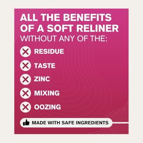 Cushion Grip Thermoplastic Denture Adhesive, 0.35 oz Travel Size (Pack of 2) | Refits and Tightens Loose Dentures On The Go | Non-Glue Adhesive, Acts Like a Soft Reliner