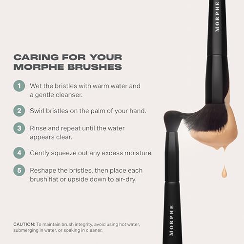 Morphe Basic Eye Brush Trio - Eyeshadow Brush Set for Blending, Precision and Definition - Includes M504, M167, M453 - For Cream or Powder Eyeshadow and Eyeliner (3 Count)