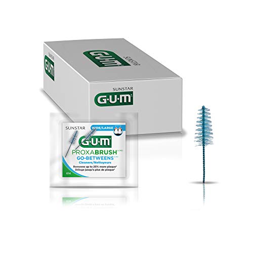 GUM Proxabrush Go-Betweens Wide Interdental Brush Refills, 2ct., (Pack of 18)