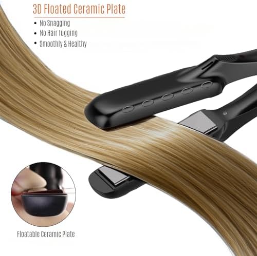 LOVANI Mini Flat Iron, Tourmaline Ceramic Small Hair Straightener, Dual Voltage Travel Hair Iron for Worldwide Use, Portable Mini Straightener with Insulated Bag