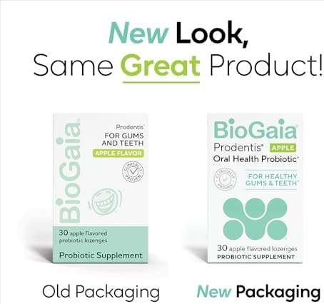 BioGaia Prodentis 3-Pack | Dental Probiotic Lozenges | Promote Healthy Gums & Teeth | Defend Against Dental Problems | Replenish Oral Microbiome | Improve Oral Health | Apple Flavor | 90 Day Supply