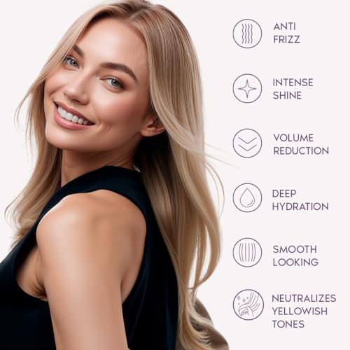 Ravenna Hair B-tox Treatment for Blond Hair, 35.2 oz (1kg) - Formaldehyde-Free, Anti-Frizz, Smoothing, Deep Hydrating and Moisturizing Action, Argan Oil, Keratin, Panthenol