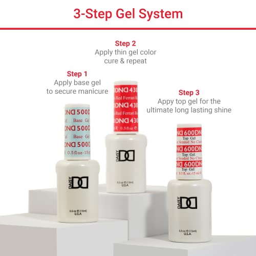 DND Gel Polish Set, Purple Collection, UV/LED GelPolish and Air Dry Nail Lacquer, Matching Chip-Free Polish Duo, 0.5 Fl Oz Each